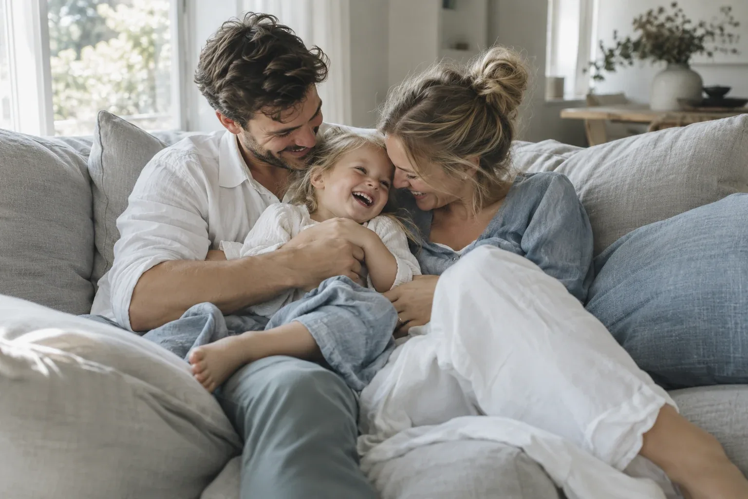 Ein vertrauter Moment mit der Familie